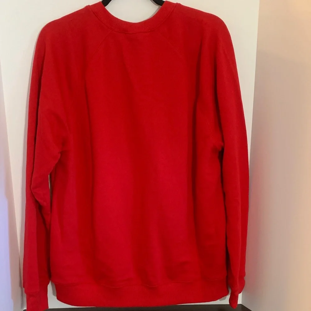 Unisex Disney Red Crewneck Sweater with Mickey Mouse - Picture 5 of 5